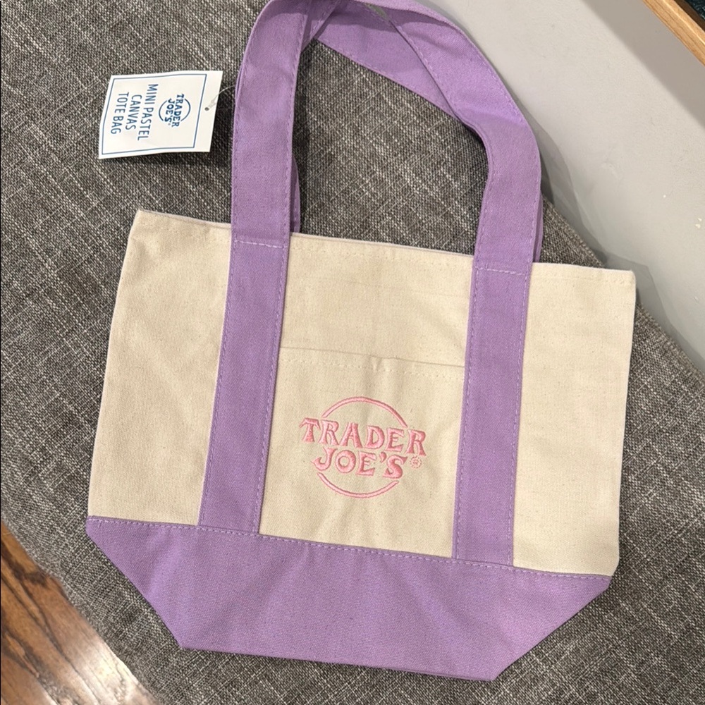 Trader Joe’s Easter Mini Pastel Tote - Purple